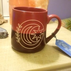 BOHO Moon and Stars mug NEW with gift tag